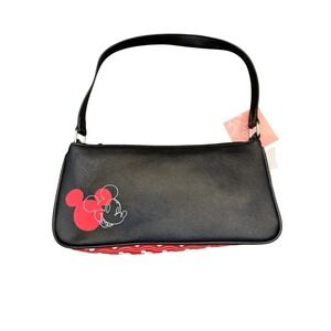 Disney Mickey Mouse Shoulder Bag Handbag Purse Black Red Dani‎